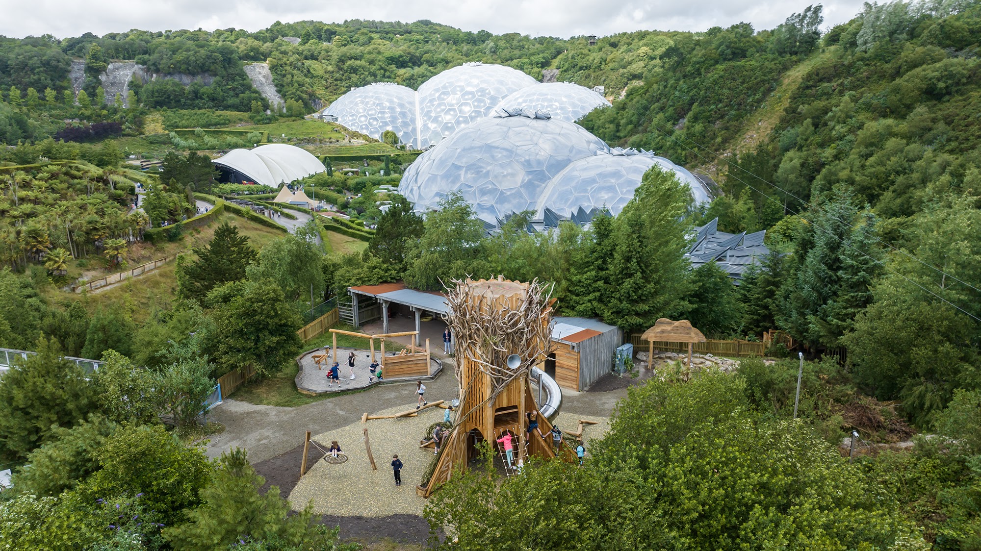 Nature's Playground At The Eden Project Drone
