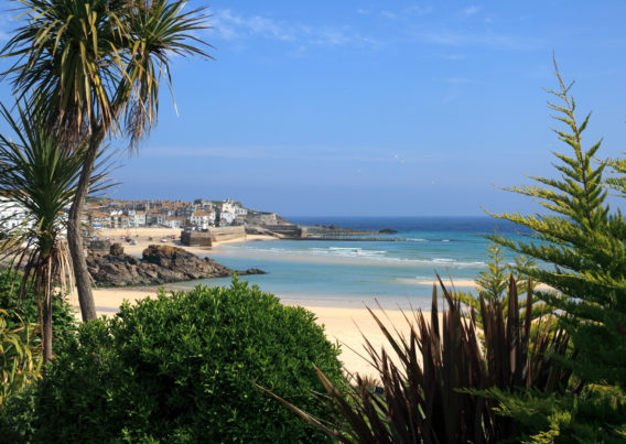 Beaches,At,St,Ives,In,Cornwall,,England.
